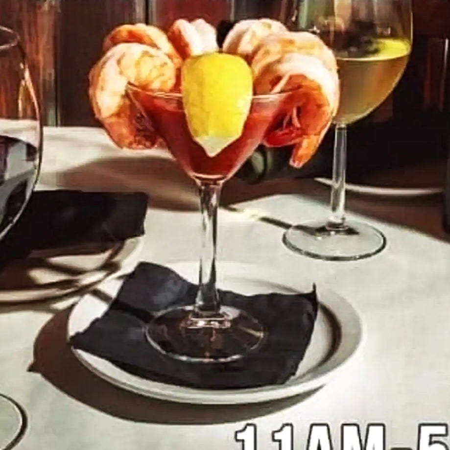 SHRIMP COCKTAIL.