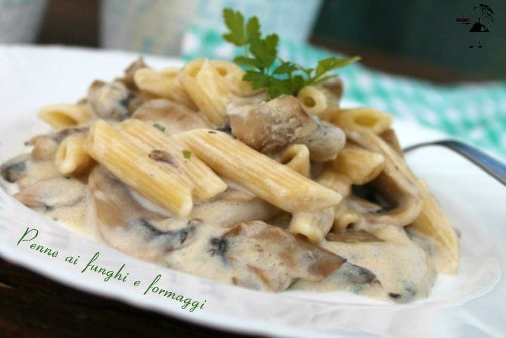 Penne Con Funghi (Penne with Mushrooms).
