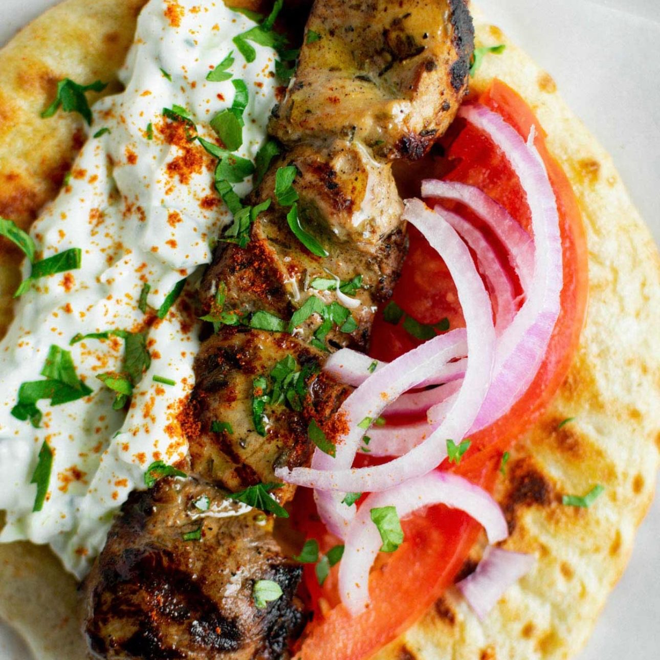 CHICKEN KABOB PITA.