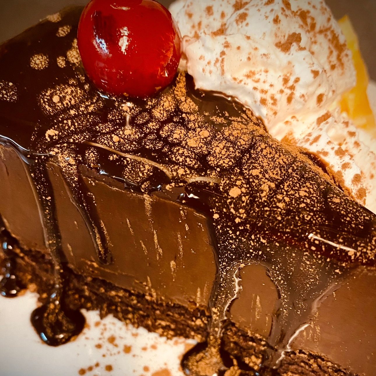 Chocolate Mousse Cake.