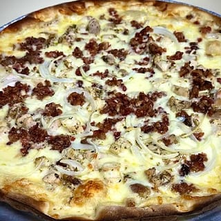 Chicken Carbonara Pizza