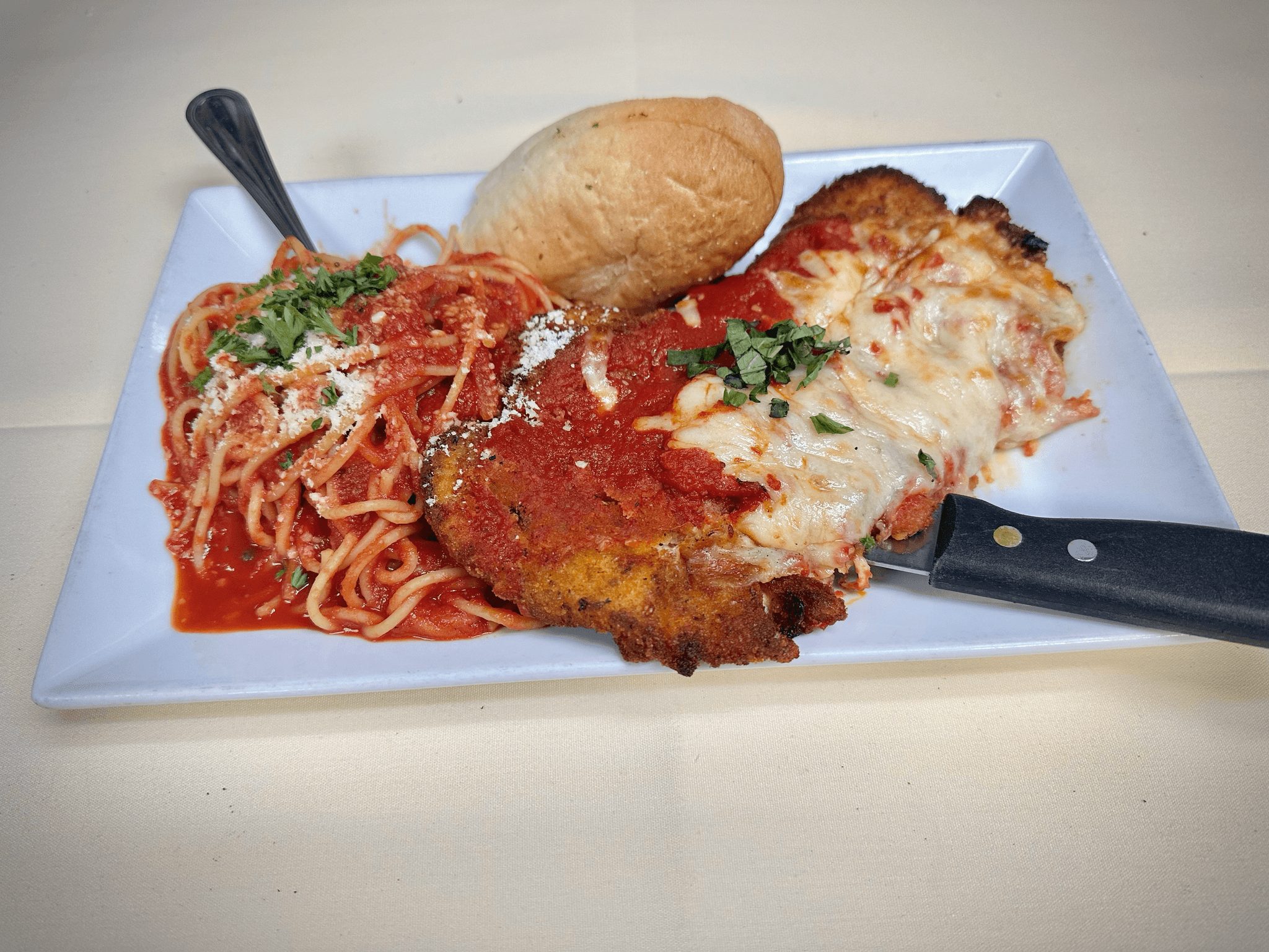 Chicken Parmigiana.