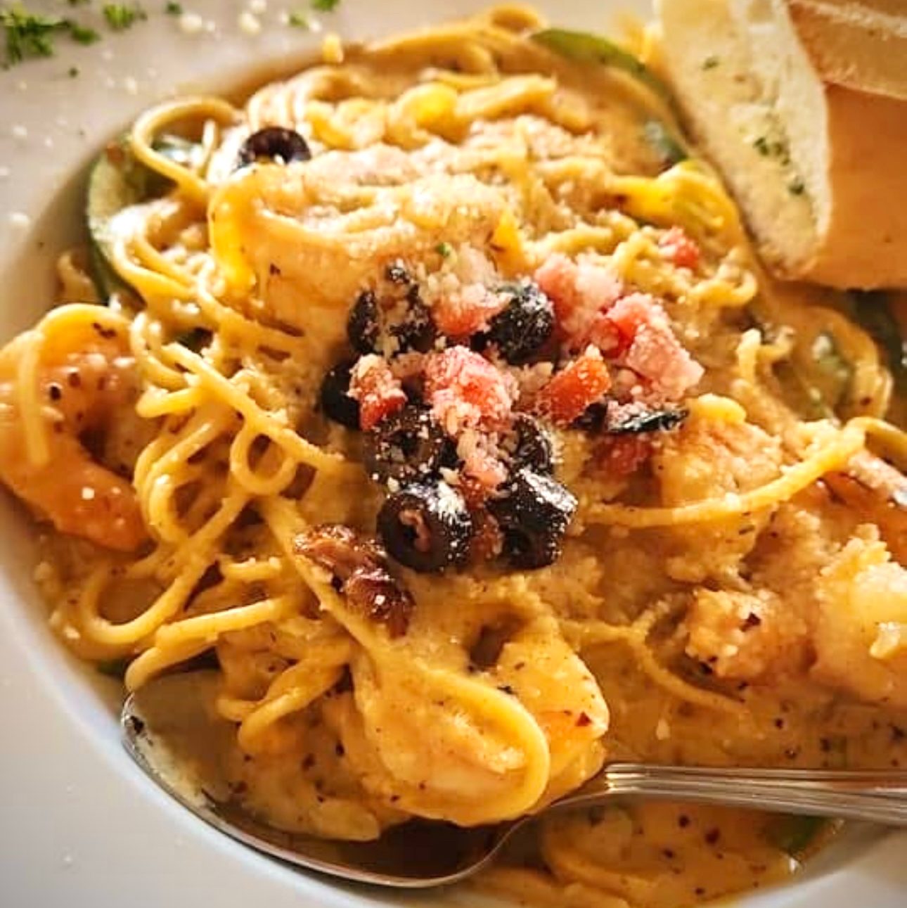 Shrimp Cajun Pasta.