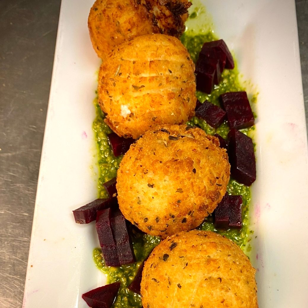Fried Goat Cheese Balls.