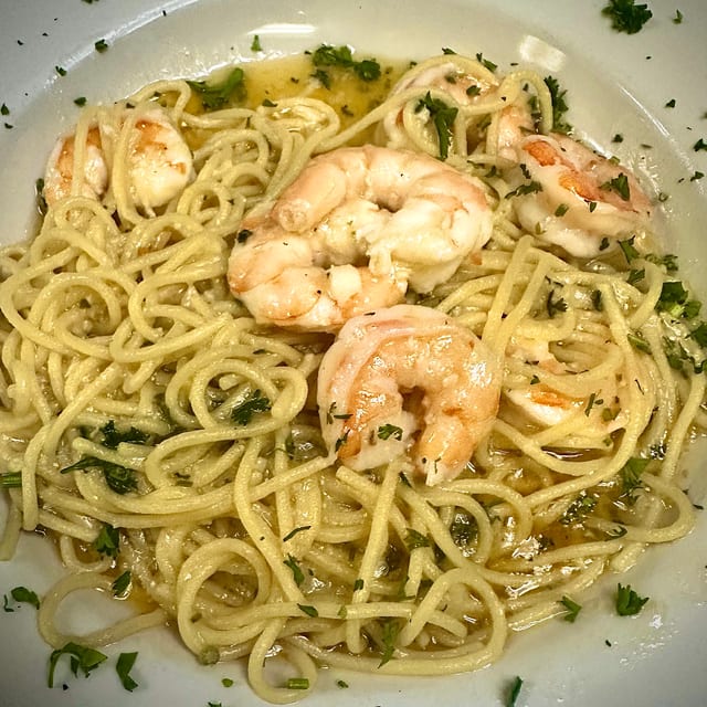 SHRIMP SCAMPI.